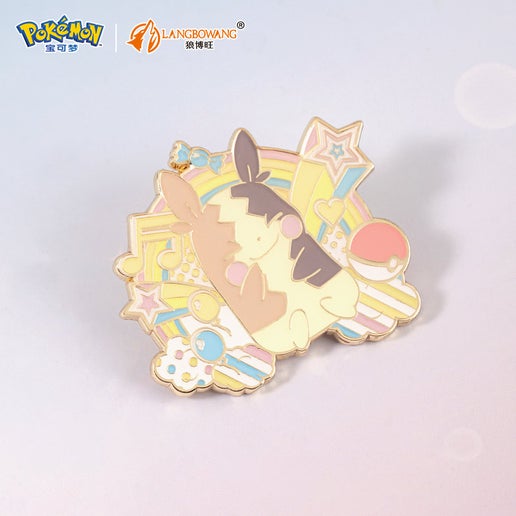 Langbowang Pokemon Rainbow Metal Brooch