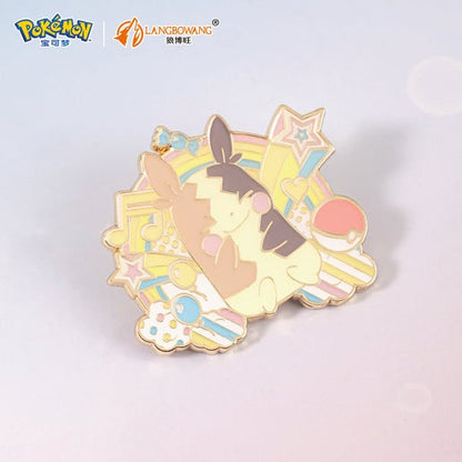 Langbowang Pokemon Rainbow Metal Brooch