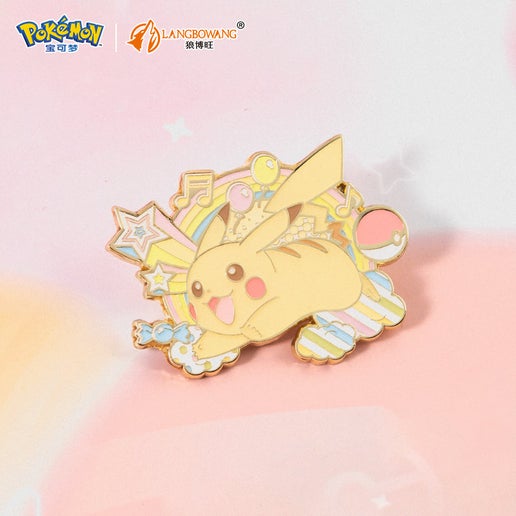 Langbowang Pokemon Rainbow Metal Brooch