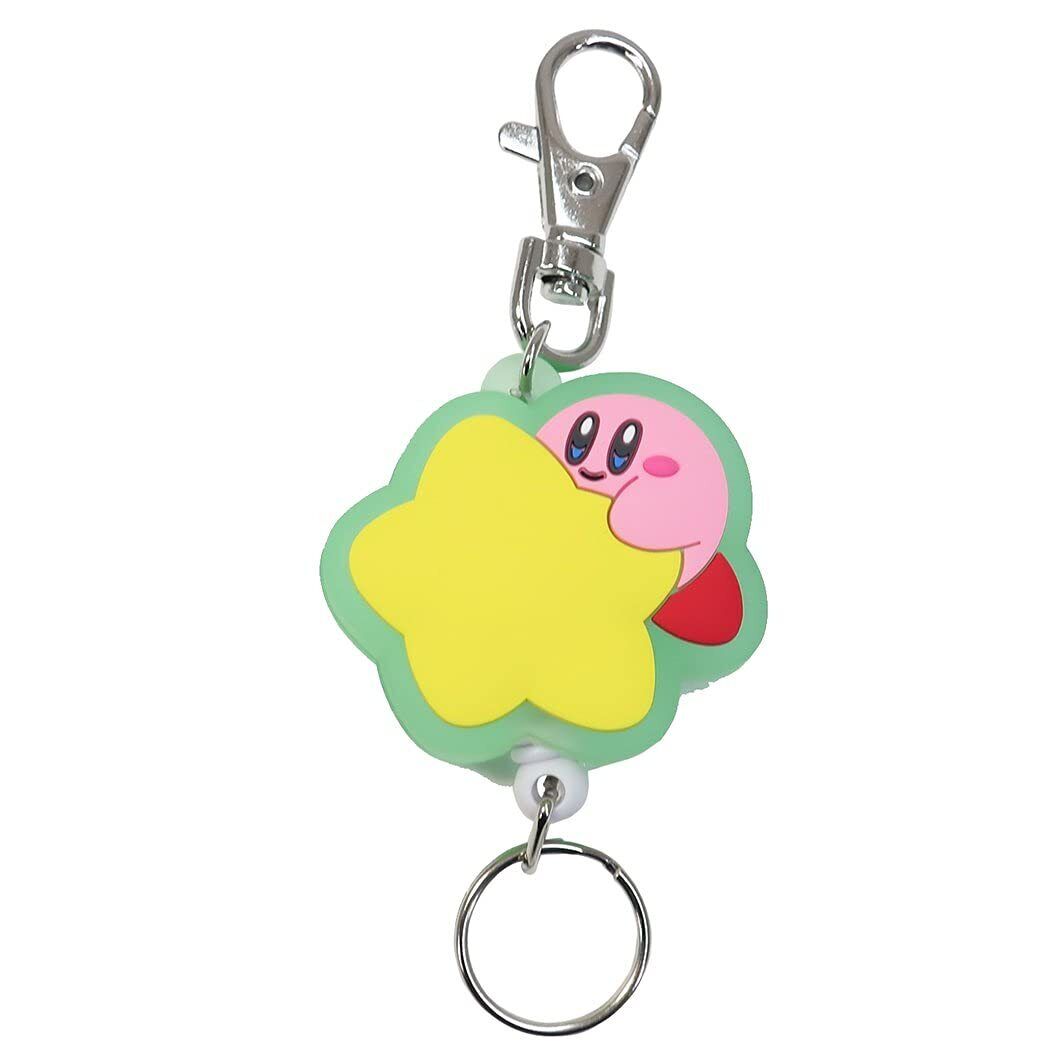 SK Japan Kirby's Dream Land Rubber Keychain Warp Star Green