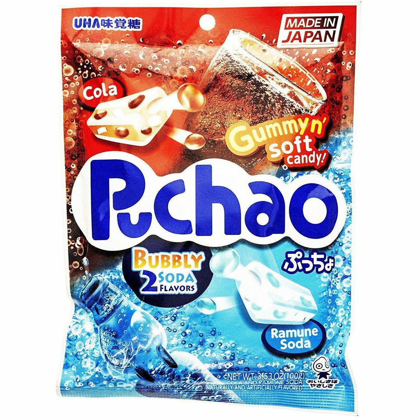 UHA Puchao Cola & Soda Gummy Soft Candy