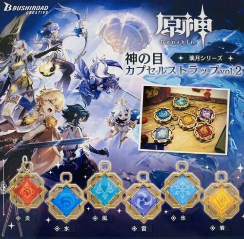 Genshin Impact Vision Capsule Vol.2 Liyue Phone Strap Set Gashapon